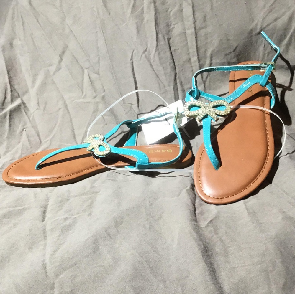 Bamboo girls Sandals Blue Size 2
